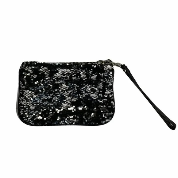 Express sequined black silver wristlet - Picture 2 of 5